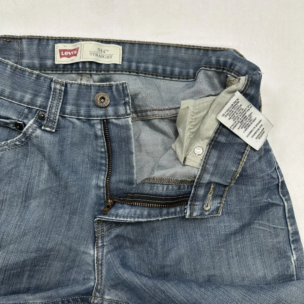 Levi's 514 Men's‎ Straight Fit Jeans Casual Work Wear Classic Blue Denim 28x28
